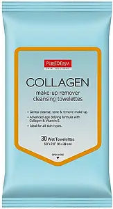 Purederm Collagen Make-Up remover Cleansing Towelettes