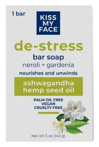 Kiss My Face De-Stress Bar Soap Neroli + Gardenia