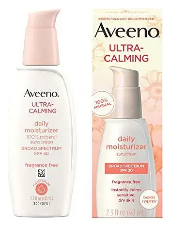 Aveeno Ultra-Calming Fragrance-Free Daily Facial Moisturizer With SPF 30