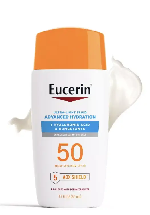 Eucerin Advanced Hydration Ultra-Light Fluid SPF 50 Face Sunscreen Mexico