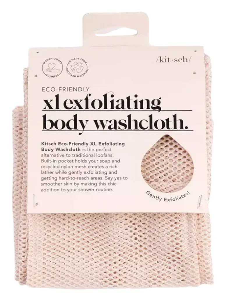 Kitsch XL Exfoliating Body Washcloth