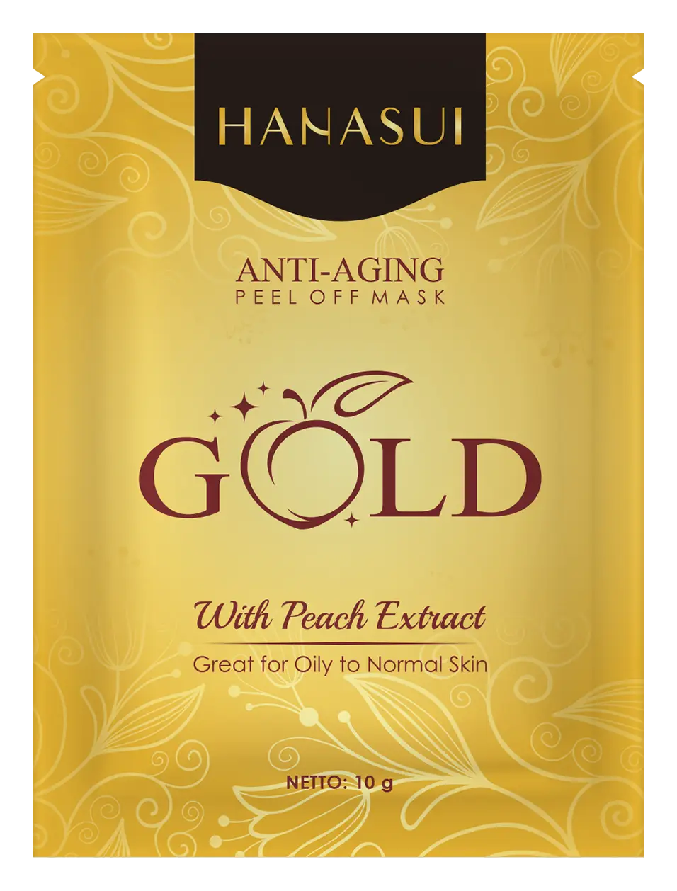 Hanasui Anti Aging Peel Off Mask Gold Sachet