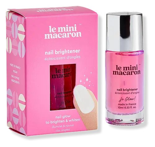Le Mini Macaron Je Glow! Nail Brightener & Whitener
