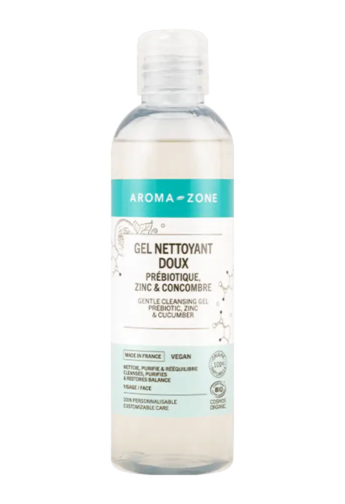 Aroma-Zone Gentle Cleansing Gel Prebiotic, Zinc & Cucumber