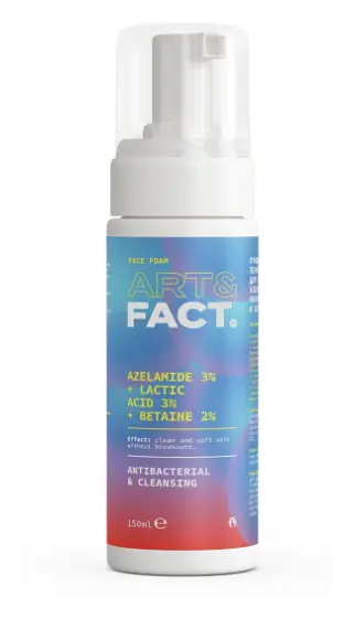 Art & Fact Azelamide 3% + Lactic Acid 3% + Betaine 2% Cleansing Face Wash