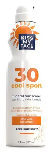 Kiss My Face Cool Sport Mineral Sunscreen Spray SPF 30