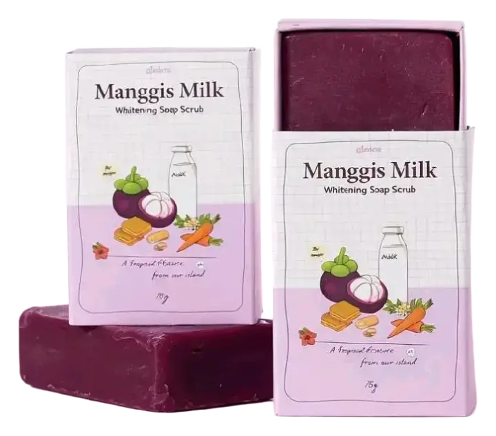 Glatea Manggis Milk Whitening Soap Scrub