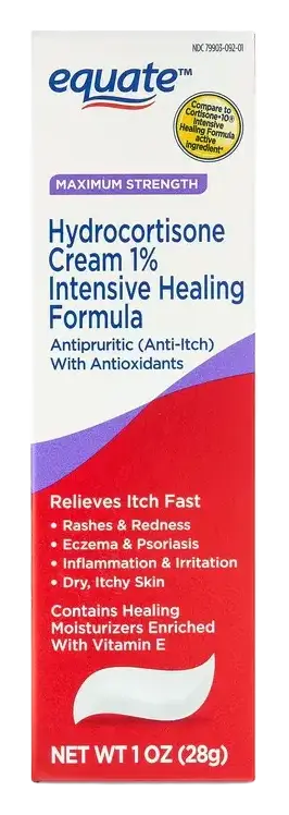 Equate Maximum Strength Hydrocortisone Cream 1% Intensive Healing Formula