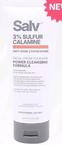 Salv Laboratories 3% Sulfur + Calamine Facial Cream Cleanser
