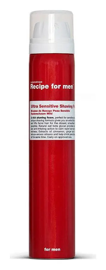Recipe For men Ultra Sensitive Shaving Foam