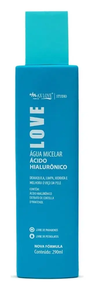 Max Love Make Up Água Micelar Ácido Hialurônico