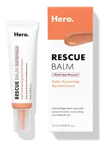 Hero Cosmetics Rescue Balm + Dark Spot Retouch Color-Correcting Apricot Cream