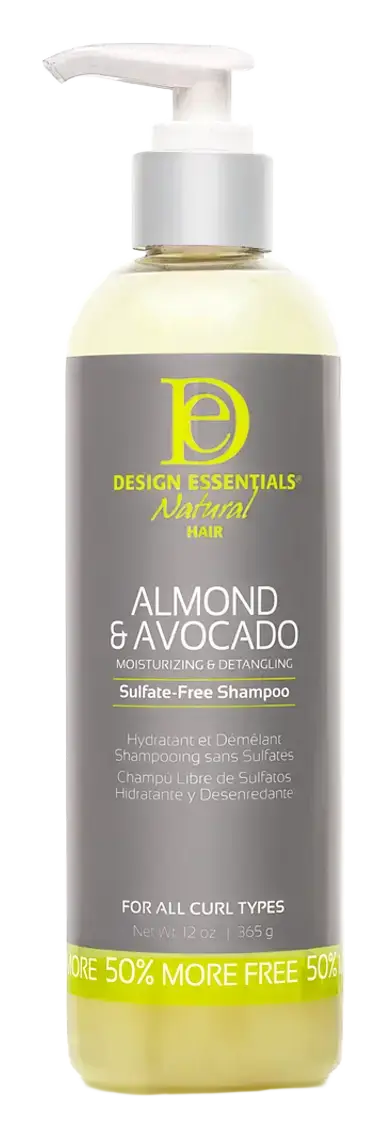 Design Essentials Almond And Avocado Moisturizing And Detangling Sulfate-Free Shampoo