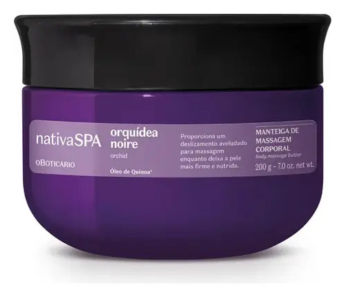 O Boticário Creme de Massagem Corporal Nativa SPA Orquídea Noire