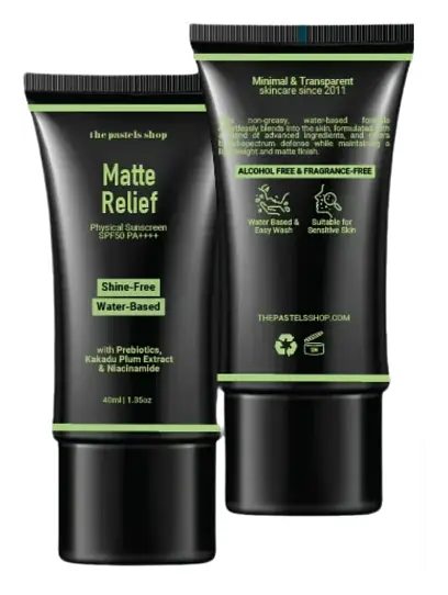 The Pastels Shop Matte Relief Physical Sunscreen SPF 50 PA++++