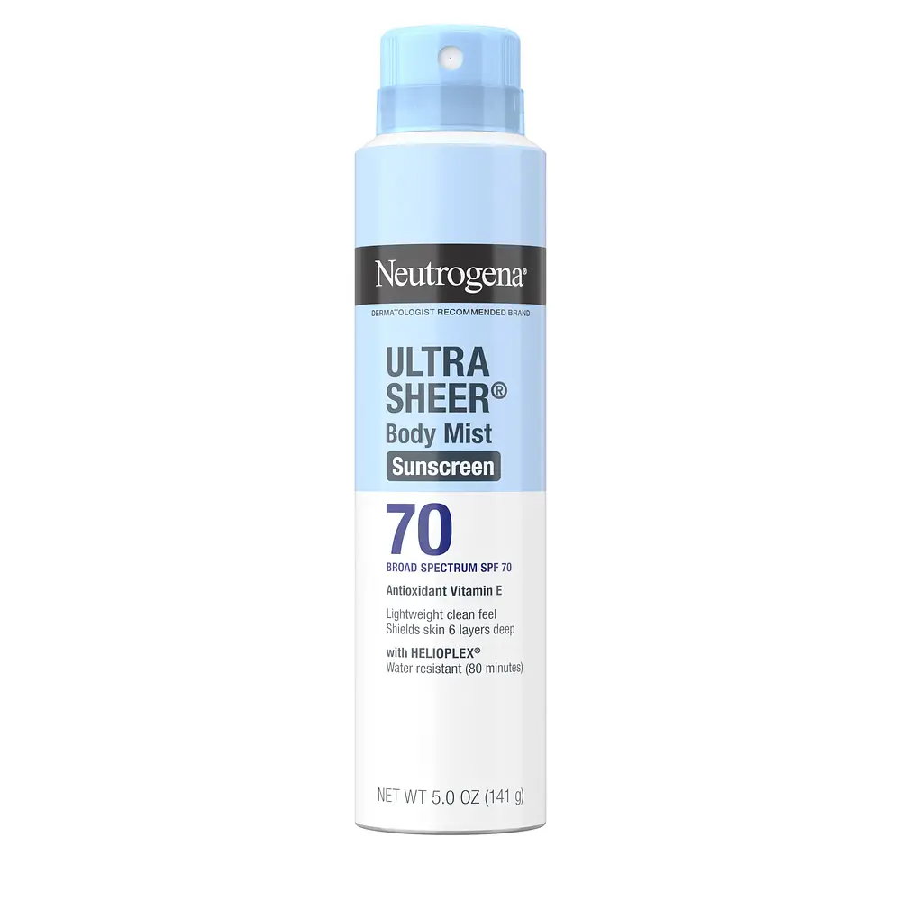 Neutrogena Ultra Sheer Body Mist Sunscreen Spray SPF 70