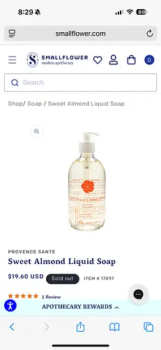 Provence Sante Natural Liquid Soap Sweet Almond