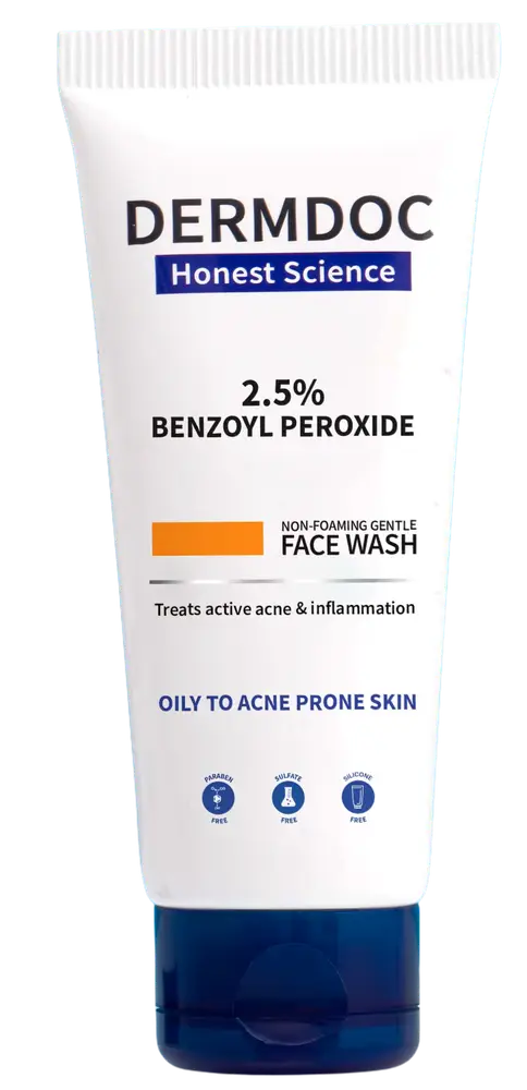 Dermdoc 2.5% Benzoyl Peroxide Gentle Non Foaming Face Wash