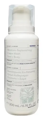 KORRES Coconut + Almond Moisture-Replenishing Cream Wash Face & Body