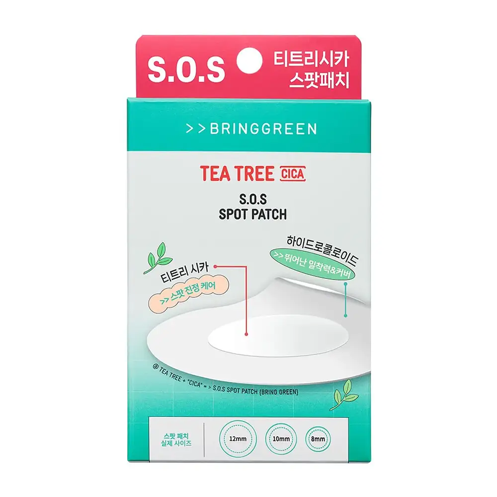 Bring Green Tea Tree Cica S.O.S Spot Patch 75+25 Counts
