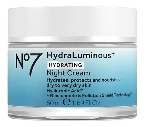 No7 Hydraluminous+ Night Cream