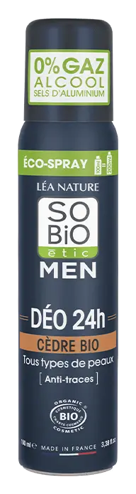 So’ Bio Etic Déo 24h Cèdre Bio Eco-Spray