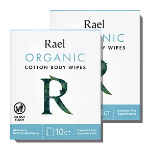 Rael Organic Cotton Body Wipes