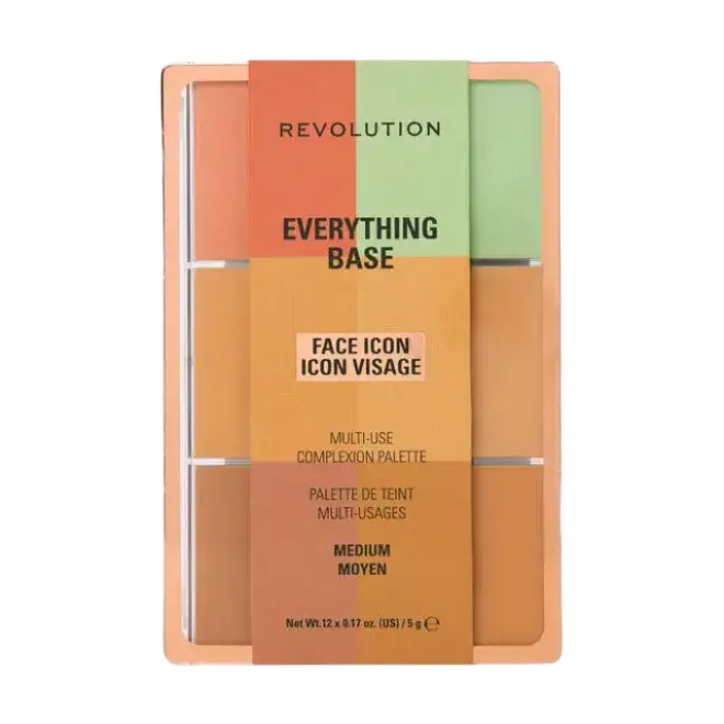 Revolution Beauty Everything Base Face Icon Complexion Palette Medium