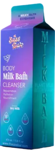The Sass Bar Body Milk Bath Cleanser Aurora