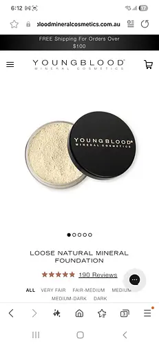 Youngblood Mineral Cosmetics Loose mineral powder