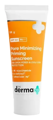 The Derma Co Pore Minimizing Priming Sunscreen SPF50 PA+++