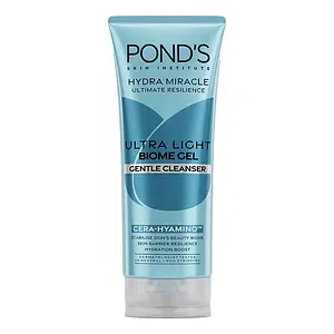 Pond's Hydra Miracle Ultra Light Biome Gel Gentle Cleanser Cera-Hyamino 90g Hydra Miracle Ultra Light Biome Gel Gentle Cleanser Cera-Hyamino 90g