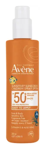 Avène Sunsitive Sunscreen Children Spray SPF 50+