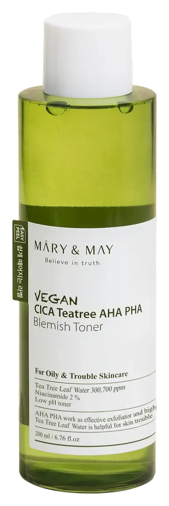 Mary & May Vegan Cica Tea Tree AHA PHA Toner