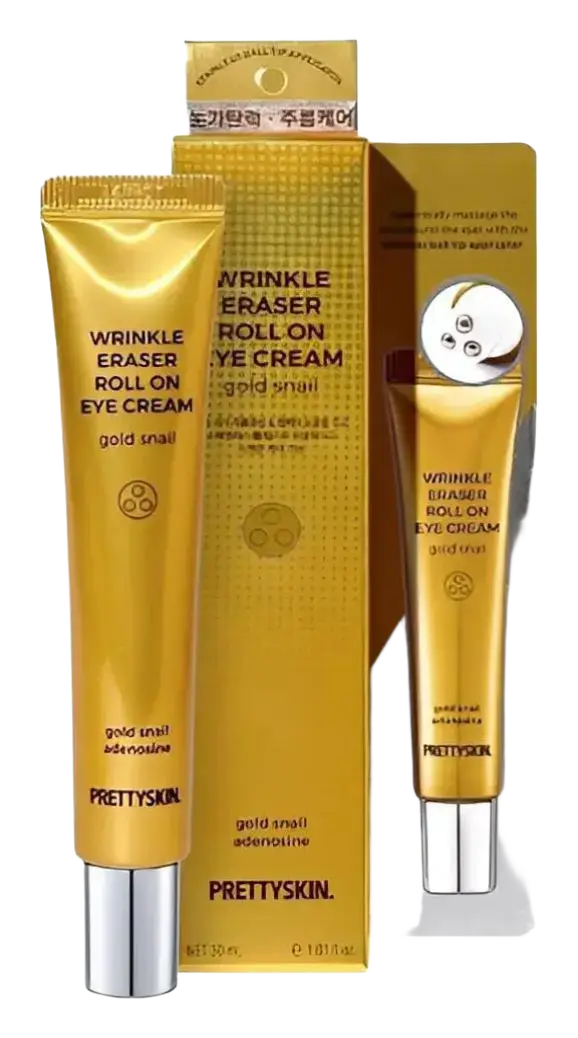 Pretty Skin Wrinkle Eraser Roll On Eye Cream Gold Snail