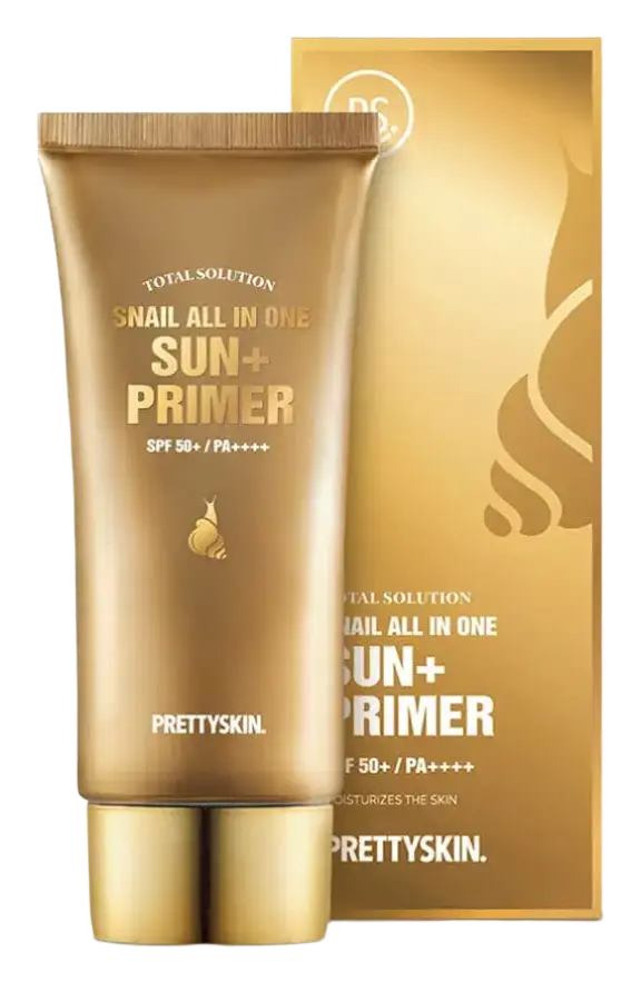 Pretty Skin Total Solution Snail All In One Sun+ Primer SPF 50+