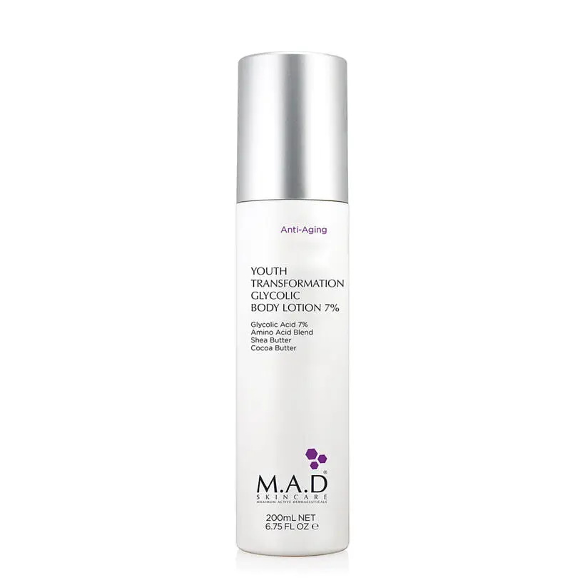 M.A.D Skincare Youth Transformation Glycolic Body Lotion 7%