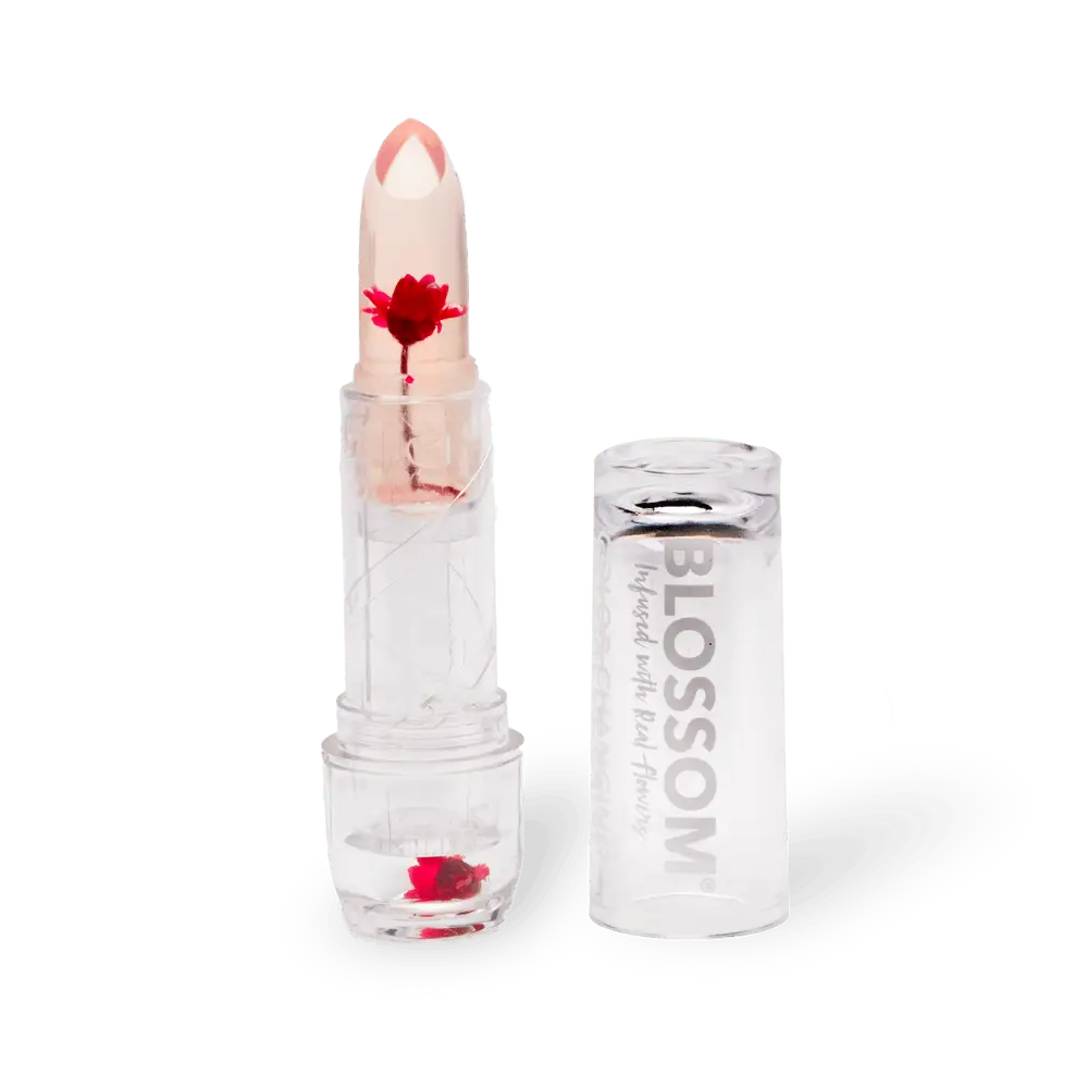 Blossom Color-Changing Crystal Lip Balm Red