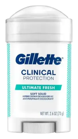 Gillette Clinical Protection Soft Solid Antiperspirant & Deodorant Ultimate Fresh