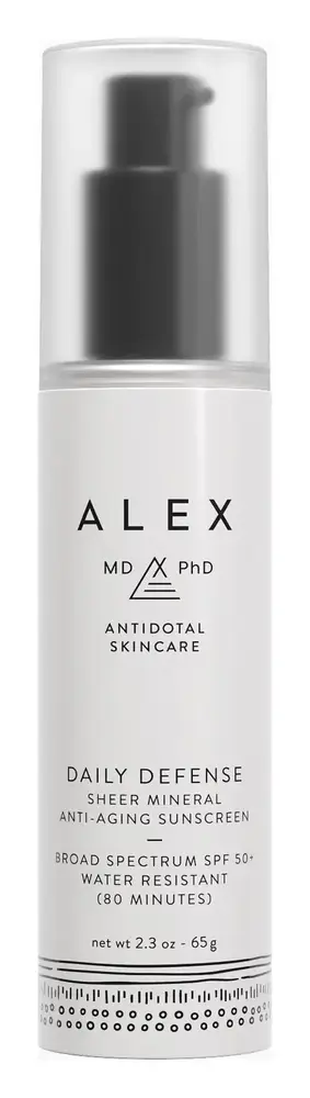 Alex MD PhD Daily Defense Sheer Mineral Anti-Aging Sunscreen SPF 50+