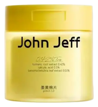 John Jeff Turmeric Cotton Pads