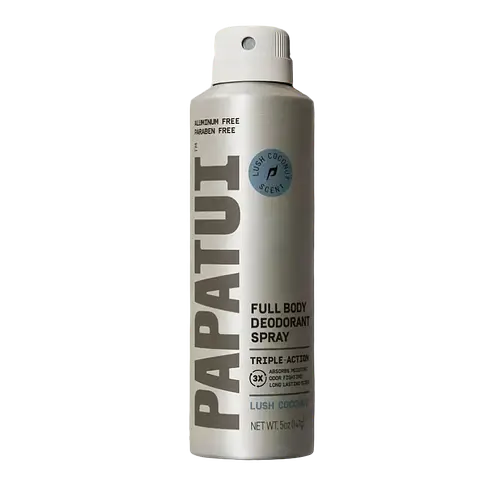 Papatui Men's Aluminum Free Full Body Deodorant Spray Lush Coconut