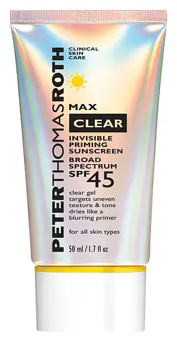 Peter Thomas Roth Max Clear Invisible Priming Sunscreen Broad Spectrum SPF 45