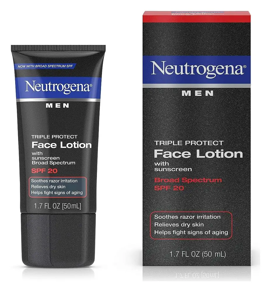 Neutrogena Men Triple Protect Face Lotion Broad Spectrum SPF 20