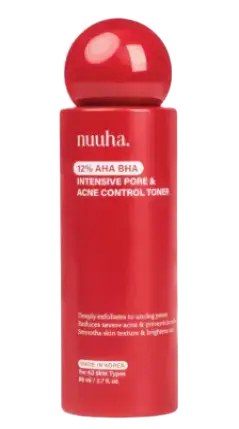 Nuuha Beauty 12% AHA BHA Intensive Pore & Acne Control Toner