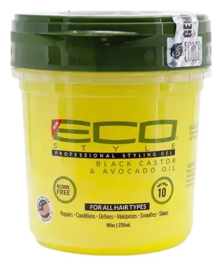Eco Style Black Castor & Avocado Oil Styling Gel