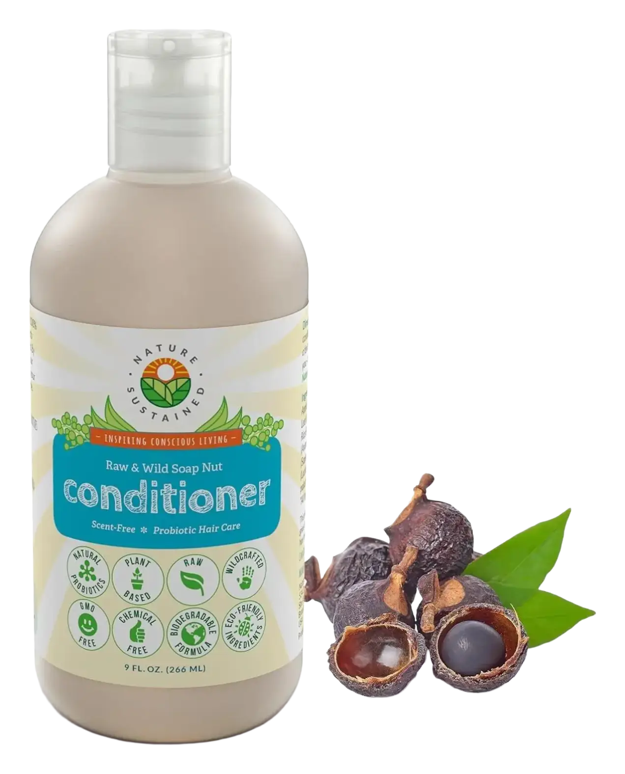 Nature Sustained Raw & Wild Soap Nut Conditioner