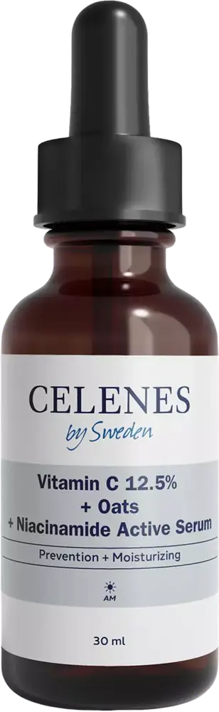 Celenes by Sweden Vitamin C 12.5% + Oats + Niacinamide Active Serum