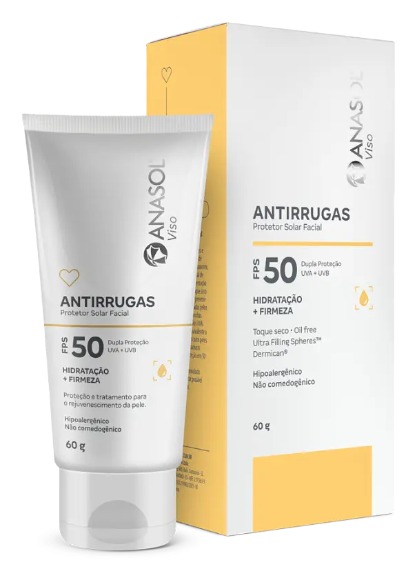 Anasol Viso Protetor Solar Facial Antirrugas FPS 50