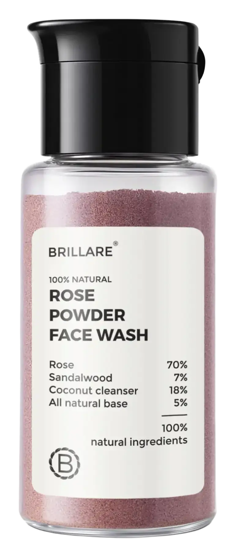 Brillare Rose Powder Face Wash